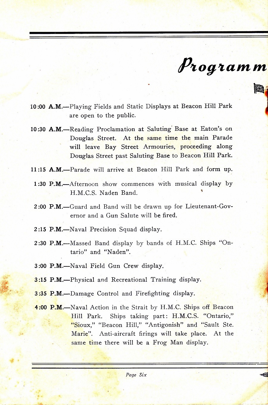 RCN NAVY DAYS 26 July 1952 - Page 6