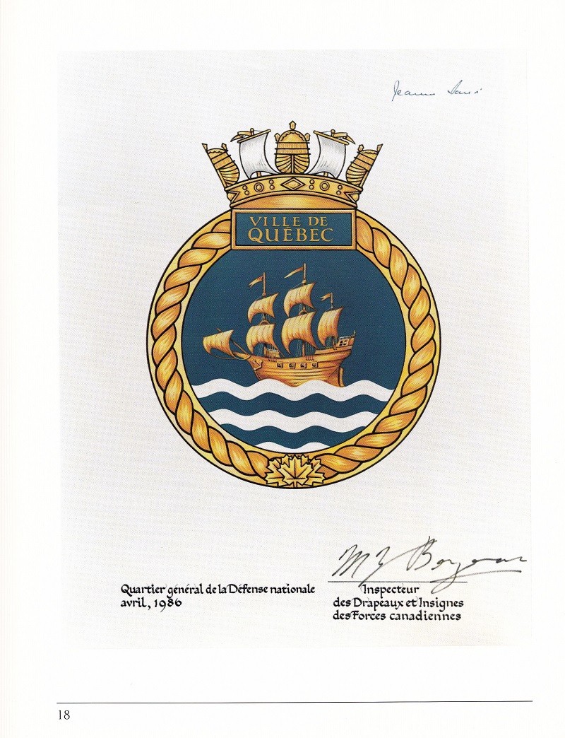 HMCS VILLE DE QUEBEC 332 - COMMISSIONING BOOKLET - Page 18