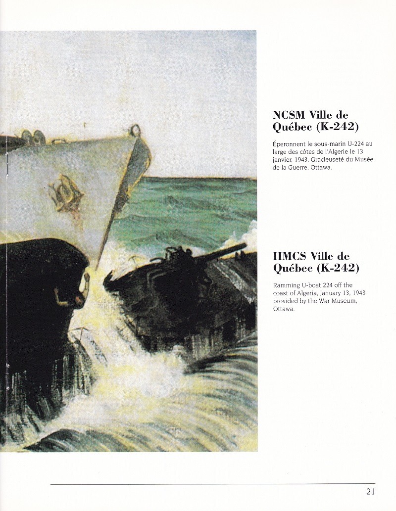 HMCS VILLE DE QUEBEC 332 - COMMISSIONING BOOKLET - Page 21