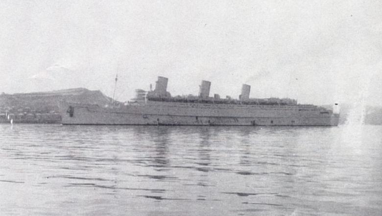 HMS Iron Duke around Scapa Flow Nov 1944