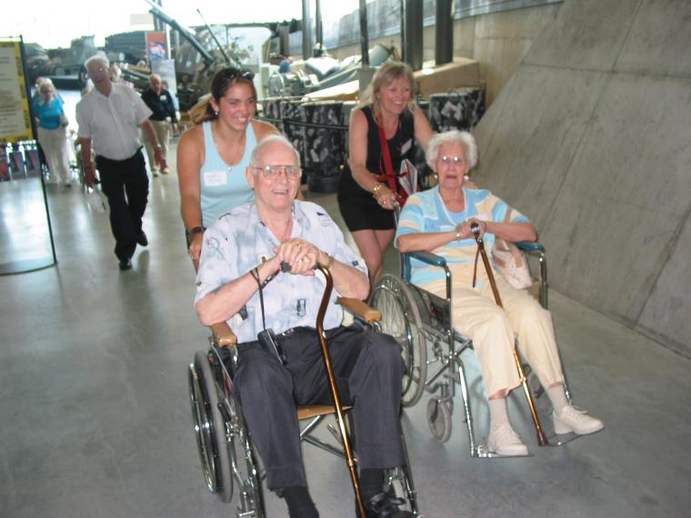 Canadian War Museum - Karly and Ginny Enns with Al and Marg Turner