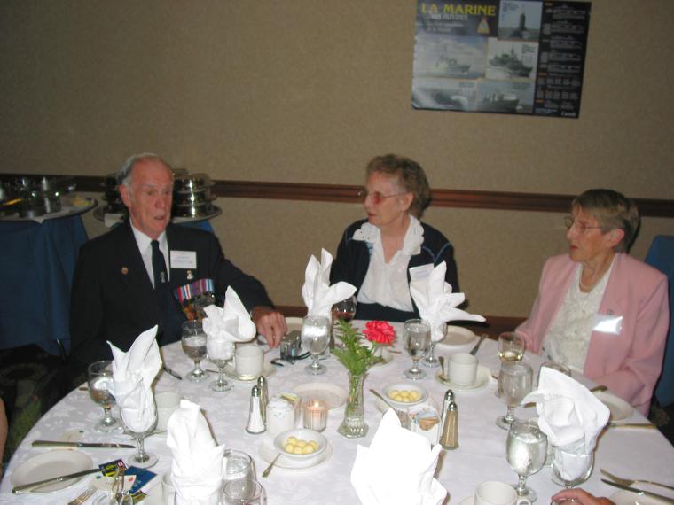 Reunion 2005 dinner Sam and Mary Forsythe and Jean Pye