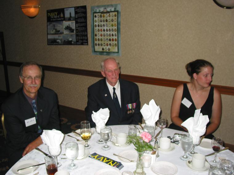 Reunion 2005 dinner Ed Aris Stanley Oakes Kelly Laroche his granddaughter