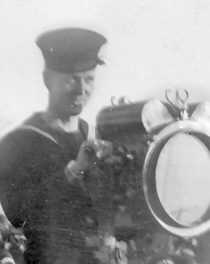 HMCS Kamloops K176 signalman close up