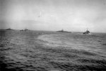 likely HMCS Moncton K139 and HMCS Swansea K325 from HMCS Kamloops K176